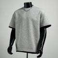 Grey Layered Oversized T-Shirt