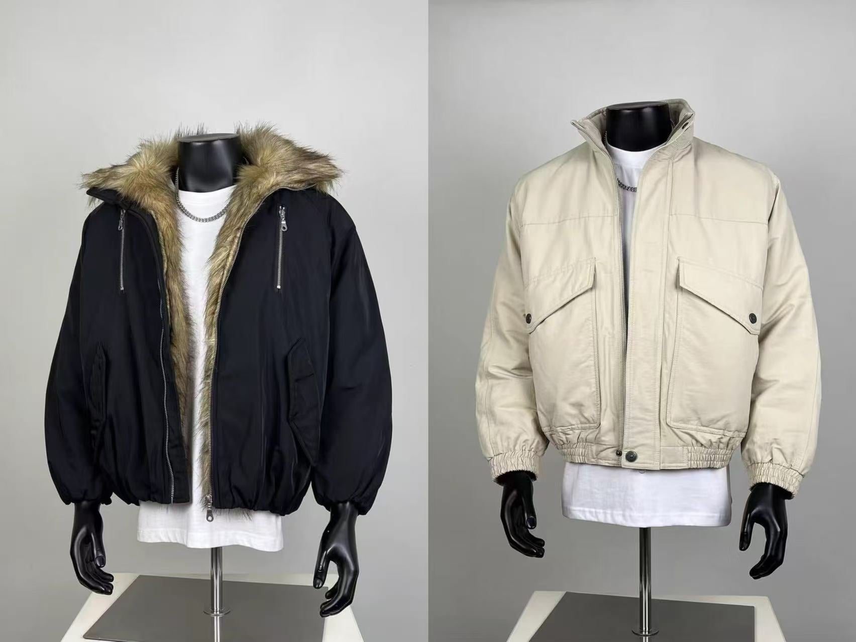 Men's Winter Bomber Jackets - Fur-Lined & Utility Style Outerwear
