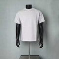 Heather Grey Oversized Short Sleeve Crew Neck T-Shirt For Men