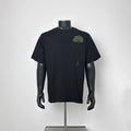 Solid Black Green Tree Embroidery Patch Pocket T-Shirt Men Loose Boxy Crew Neck Root Line Print Nature Minimal Casual Short Sleeve Tee