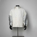 Retro Three Stripe Raglan Sleeve Hooded Wind Jacket Loose Breathable Outdoor Outerwear